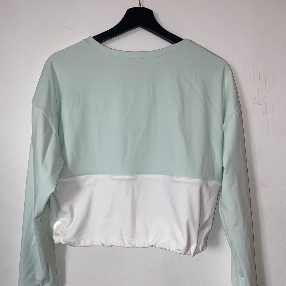 ZYIA Mint Green & White Crop Long Sleeve - Never worn!